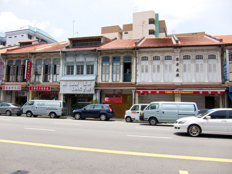 Singapore-Orchard Road-Geylang Road - Example of the older style storefronts on Geylang road.