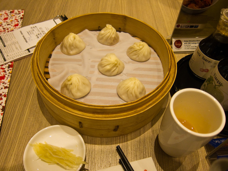 Singapore-Casino-Mall-Architecture - Dumplings came first. They were fantastic. The skins seemed very thin, yet strong and soft. They make them in the store, you can watch the chefs (who 