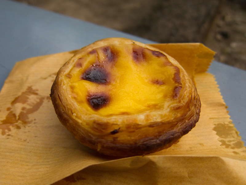Macau-Casino-Ferry - The portugese custard tart. Absolutely superb. They dont taste as good as this elsewhere, I dont like them at all unless they are burnt like this one.