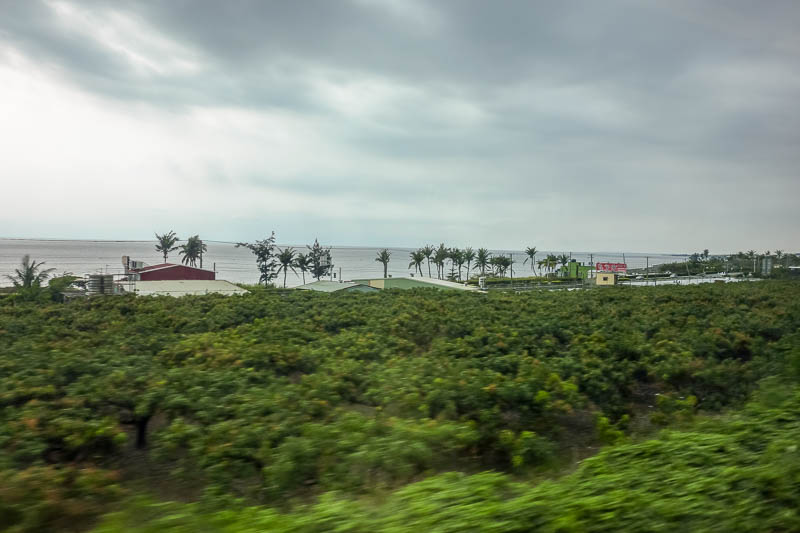 A full lap of Taiwan in March 2017 - After spending what seemed like 2 hours in a tunnel, we arrived on the western side of Taiwan, part one of 2 useless photos from a moving train.