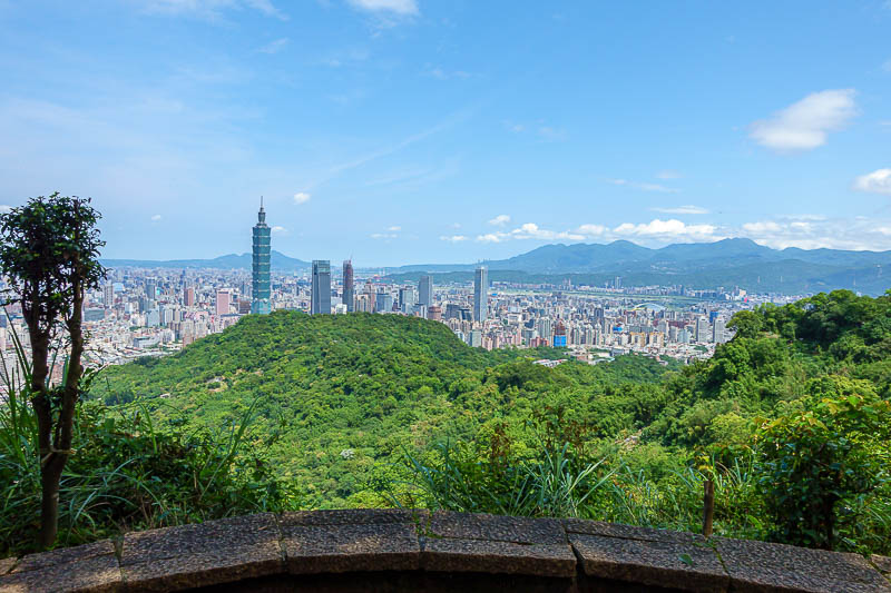 Taiwan for the 5th time - April and May 2023 - I have gone further away from Taipei 101. I guess that hill in the foreground is Elephant Peak.
