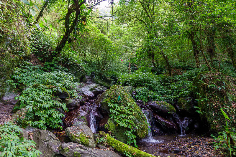 Taiwan-Yilan-Hiking-Marian trail - There are waterfalls.