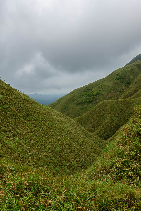 Taiwan-Yilan-Hiking-Marian trail - The alternate aspect of matcha mountain. White balance seems a bit warm.