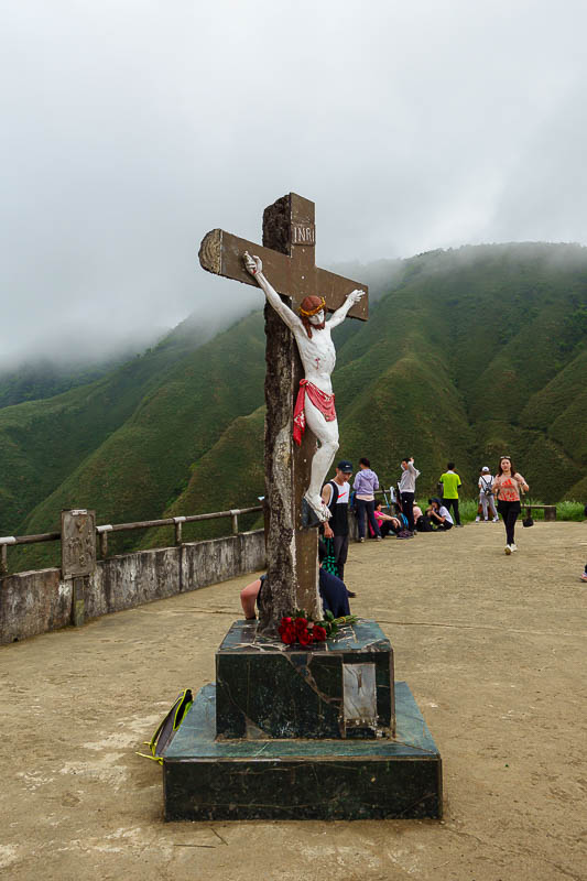 Taiwan-Yilan-Hiking-Marian trail - First I had to stare at this guy and contemplate why everyone aspires to be nailed to a cross as the ultimate achievement in human history. I imagine 