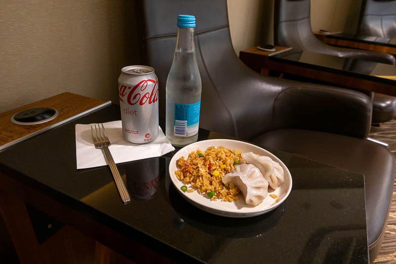 Taiwan for the 5th time - April and May 2023 - Final pre flight shot, the food in the Singapore airlines lounge gets more and more basic. They would call it enhanced. Some Australian fried rice and