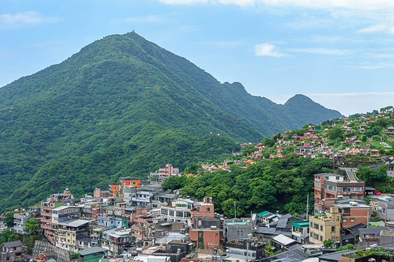 Taiwan-Keelung-Houtong-Jiufen-Hiking - Anime fans, get excited now. Also I climbed that mountain on a previous trip, on a very hot day.
