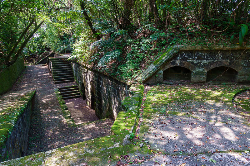 Taiwan-Keelung-Lovers lake-Danwulun Fort - I suspect it used to be more of an underground labyrinth but has been closed off with stones.