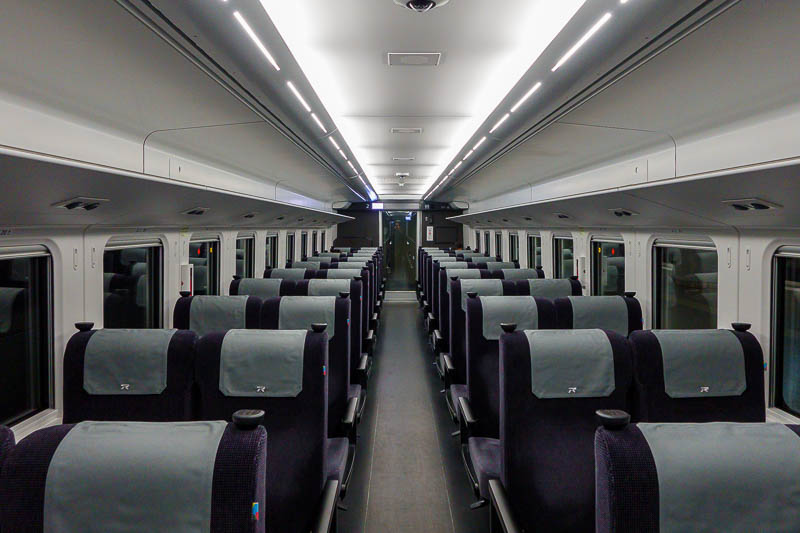 Taiwan for the 5th time - April and May 2023 - This is standard class on the slow TRA train, looks the same as first class, but 4 seats instead of 3.