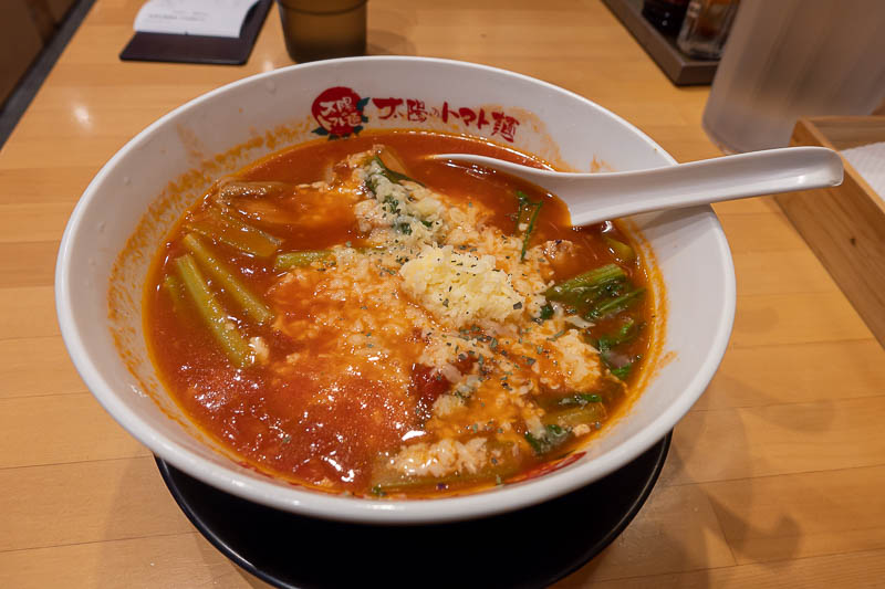 Taiwan-Taipei-Food-Ramen - However, when I saw the tomato ramen place, one of my favourite things to eat in Tokyo, I skipped the food court and went to one of the restaurants th