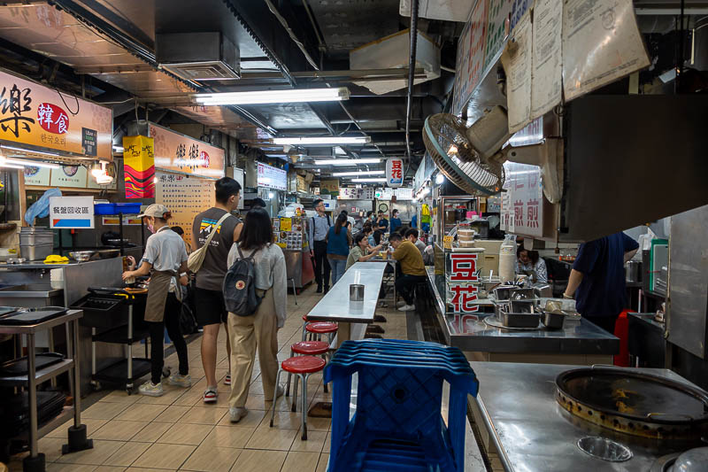 Taiwan for the 5th time - April and May 2023 - There is an old fashion indoor market complete with very cheap eating areas. It reminded me of the neighbourhood food markets in Hong Kong.