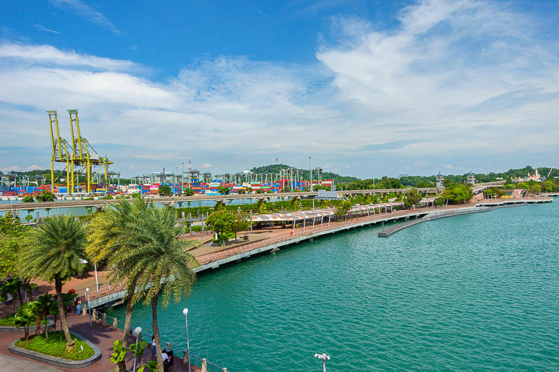Taiwan for the 5th time - April and May 2023 - There is a monorail to take you across to Sentosa as well as the gondola. Also it appears to be a container freight terminal.