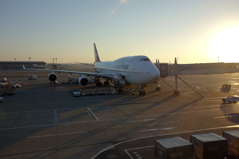 I flew all the way to Tokyo and back for the weekend - The rising sun rising over my plane in the land of the rising sun.