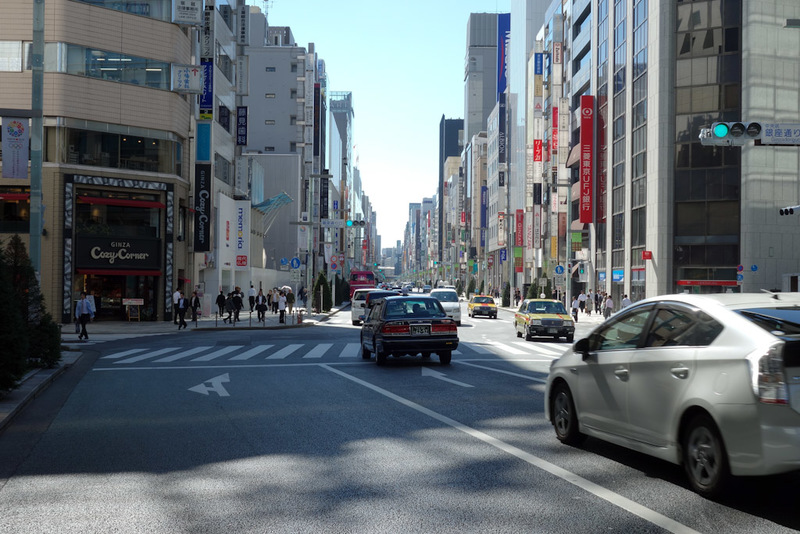 I flew all the way to Tokyo and back for the weekend - The standard shot of Ginza. Looking particularly nice today bathed in bright sunshine. I wasnt dressed to have sushi for $500, plus those places were 